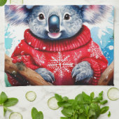 Merry Aussie Christmas Koala Geschirrtuch (Gefaltet)