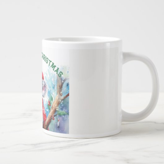 Merry Aussie Christmas Koala Jumbo-Tasse (Rechts)