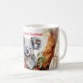 Merry Aussie Christmas Koala Kaffeetasse (VorderseiteRechts)