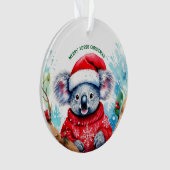 Merry Aussie Christmas Koala Ornament (Vorderseite)