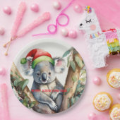 Merry Aussie Christmas Koala Pappteller (Party)