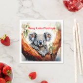 Merry Aussie Christmas Koala Serviette (Beispiel)
