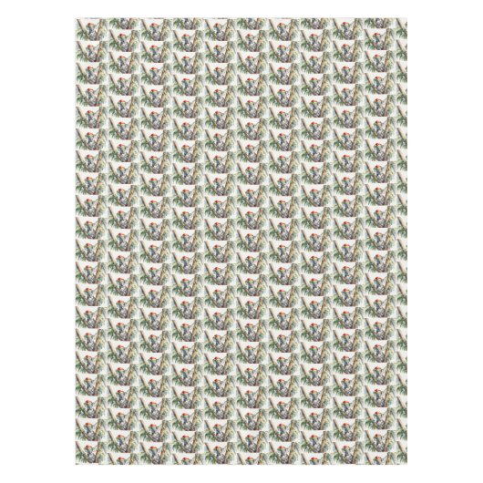 Merry Aussie Christmas Koala Tischdecke (Vorderseite)