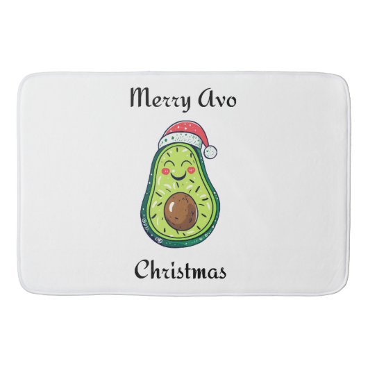 Merry Avo Christmas Badematte (Vorderseite)