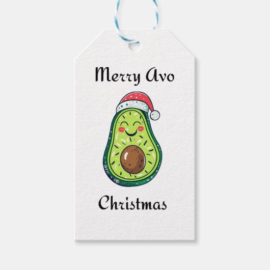 Merry Avo Christmas Geschenkanhänger (Vorderseite)