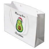 Merry Avo Christmas Große Geschenktüte (Rückseite Schrägansicht)