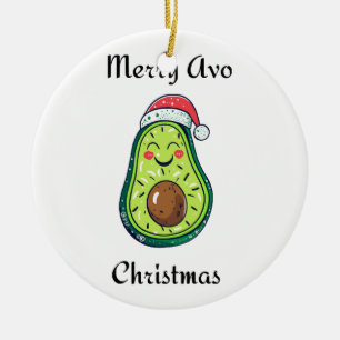 Merry Avo Christmas Keramik Ornament