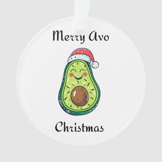 Merry Avo Christmas Ornament (Vorderseite)