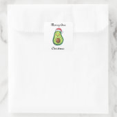 Merry Avo Christmas Quadratischer Aufkleber (Tasche)