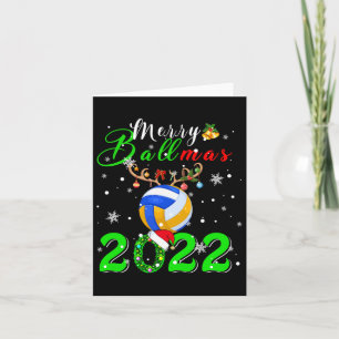 Merry Ballmas 2022 Weihnachten Weihnachtsfest Rein Karte