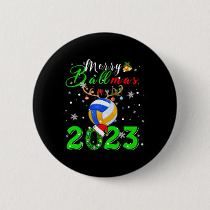 Merry Ballmas 2023 Weihnachten-Weihnachtsmann-Voll Button