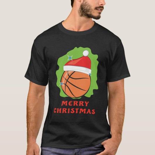 Merry Basketball Christmas - Funny T-Shirt (Vorderseite)