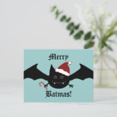 Merry Batmas albern Gothic Fledermaus Weihnachten (Stehend Vorderseite)