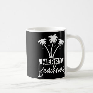 Merry Beachmas Palm Tree Beach Urlaub Weihnachten  Kaffeetasse
