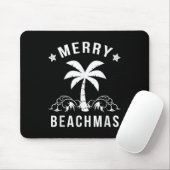 Merry Beachmas Palm Tree Beach Weihnachten Mousepad (Mit Mouse)