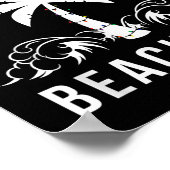 Merry Beachmas Palm Tree Beach Weihnachten Poster (Ecke)