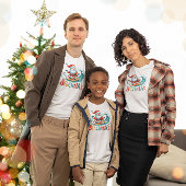 Merry Beachmas Santa Surfing Retro Design T-Shirt