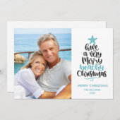 Merry Beachy Christmas Card Feiertagskarte (Vorne/Hinten)