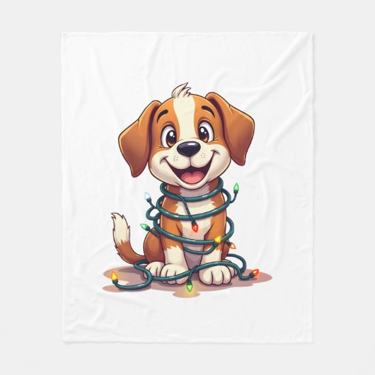 Merry Beagle Lichter Fleecedecke (Vorderseite)