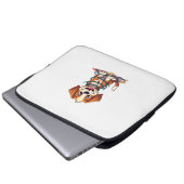 Merry Beagle Lichter Laptopschutzhülle (Vorne Knopf)