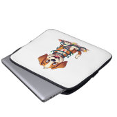Merry Beagle Lights Laptopschutzhülle (Vorne Knopf)