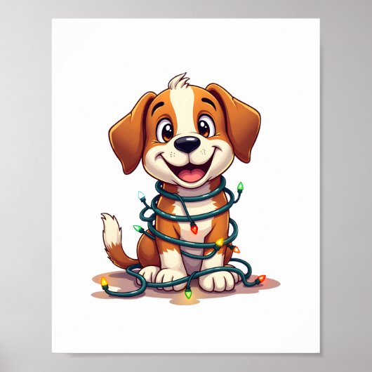 Merry Beagle Lights Poster (Vorne)