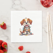 Merry Beagle Lights Serviette (Beispiel)