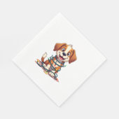 Merry Beagle Lights Serviette (Ecke)