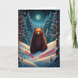 MERRY BEAR CHRISTMAS CARD FÜR JEDEN DANKESKARTE
