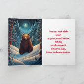 MERRY BEAR CHRISTMAS CARD FÜR JEDEN DANKESKARTE (Innenseite)