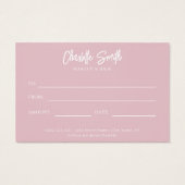 Merry & Beautiful Blush Pink Geschenkgutschein (Rückseite)