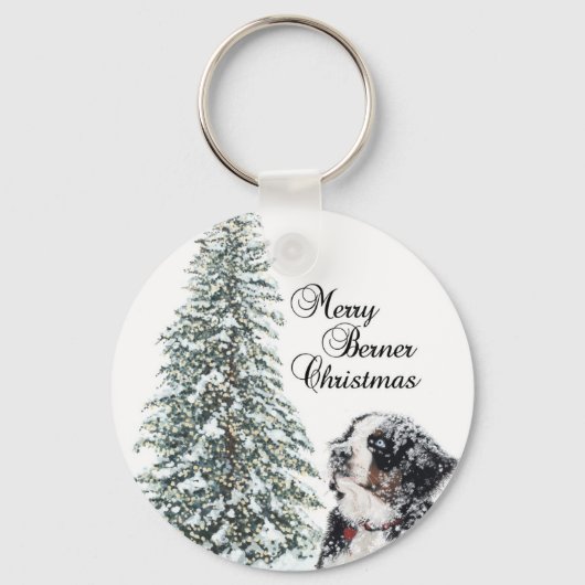 Merry Berner Christmas Schlüsselanhänger (Vorderseite)