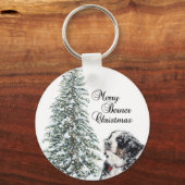 Merry Berner Christmas Schlüsselanhänger (Vorderseite)