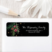 Merry Berry Black Address Label (Insitu)