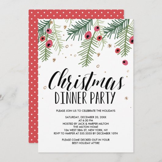 Merry Berry Collection Einladung (Vorne/Hinten)