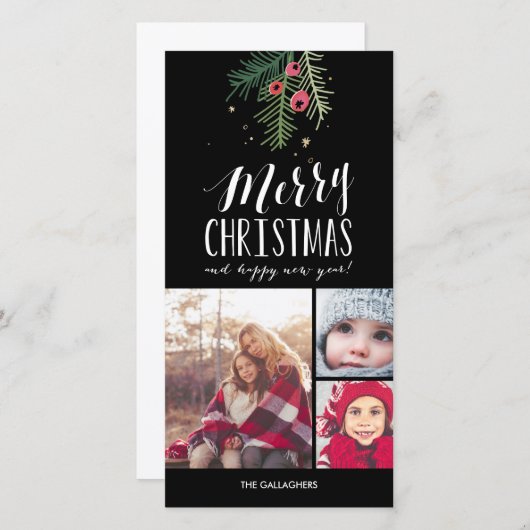 Merry Berry Collection Feiertagskarte (Vorne/Hinten)