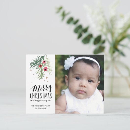 Merry Berry Collection Feiertagspostkarte (Stehend Vorderseite)