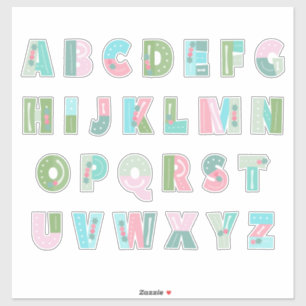 Merry Berry [Großbuchstabenalphabet] Aufkleber