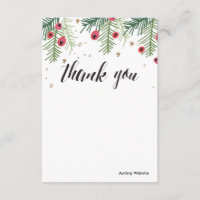 Merry Berry Personalisiert Danke Stationery