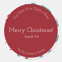 Merry Berry Round Weihnachtskleber