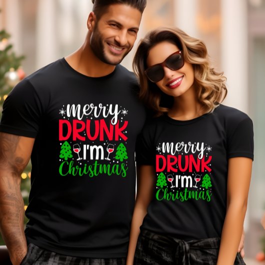 MERRY BETRUNKEN ICH BIN CHRISTMAS FUNNY T-Shirt