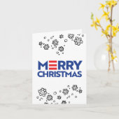 MERRY (Biden Harris) CHRISTMAS Karte (Gelbe Blume)