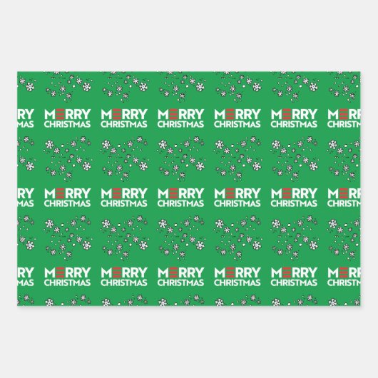 Merry (Biden Harris) Weihnachten Geschenkpapier Set (Vorderseite 2)