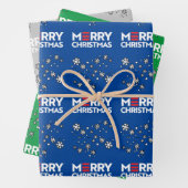 Merry (Biden Harris) Weihnachten Geschenkpapier Set (Beispiel)