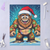 Merry Bigfoot Sasquatch Christmas Seidenpapier (Basteln)