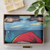 Merry Bigfoot Sasquatch Christmas Seidenpapier (Geschenk)