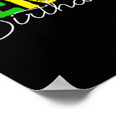 Merry Birthday, Born On Christmas Day  Poster (Ecke)