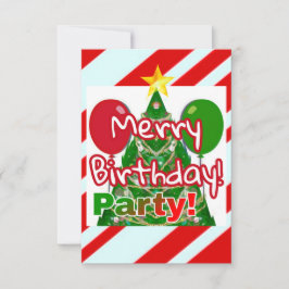 Merry Birthday Einladung