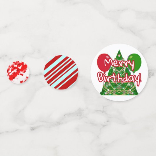 Merry Birthday Konfetti (Rückseiten)