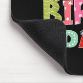 Merry Birthday Merry Christmas Birthday Party Mousepad (Ecke)